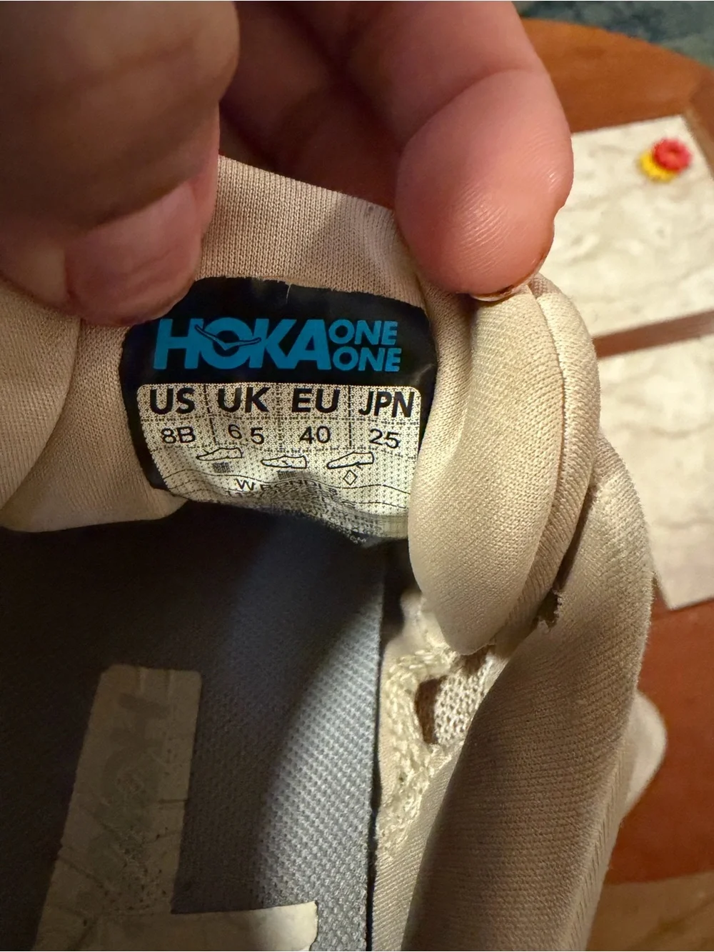 Hoka Bondi 8 Beige/Cream Neutral Running Sneakers